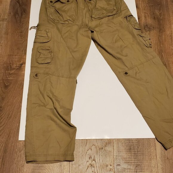 Cargo Men's Khaki/Tan Pants with 9 Pockets - Size 30/30 - Picture 4 of 8